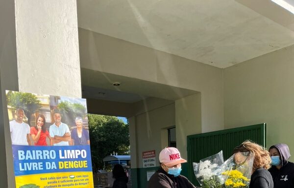 Ação de orientação e combate ao mosquito Aedes aegypti ocorre no cemitério no Dia das Mães Cedida Prefeitura