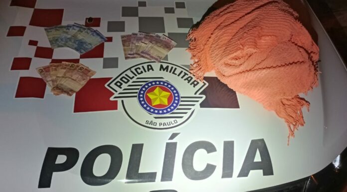 Polícia Militar age rapidamente, prende homem em Adamantina e recupera o dinheiro roubado Cedida Polícia Militar