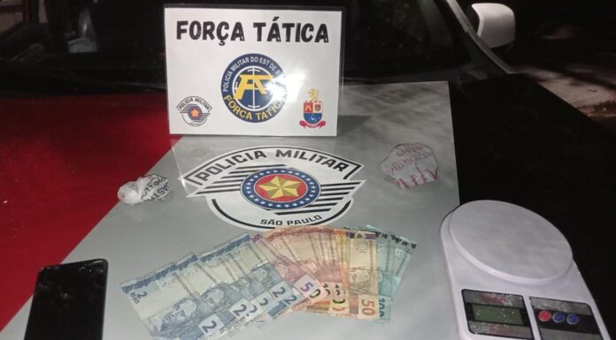 Polícia Militar prende homem por tráfico de drogas em Dracena Cedida PM