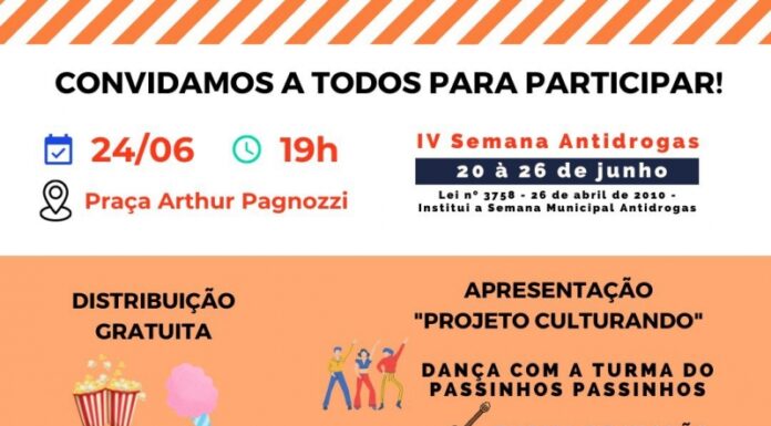 IV Semana Antidrogas de Dracena será concluída nesta sexta-feira à noite com eventos