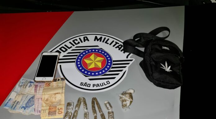 Polícia Militar prende homem por tráfico de drogas em Dracena durante Operação São Paulo Mais Seguro Cedida Polícia Militar
