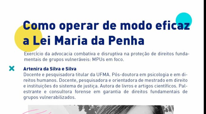 Programação de minicursos sobre Lei Maria da Penha prossegue em Dracena Reprodução Instagram