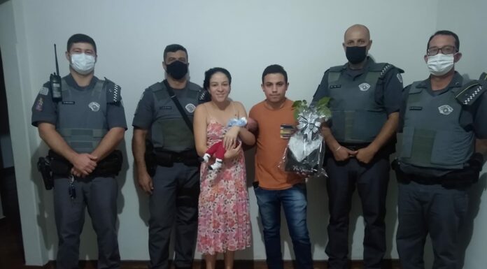 Polícia Militar em Adamantina ajuda o pequeno Ryan chegar ao mundo em segurança Cedida Polícia Militar