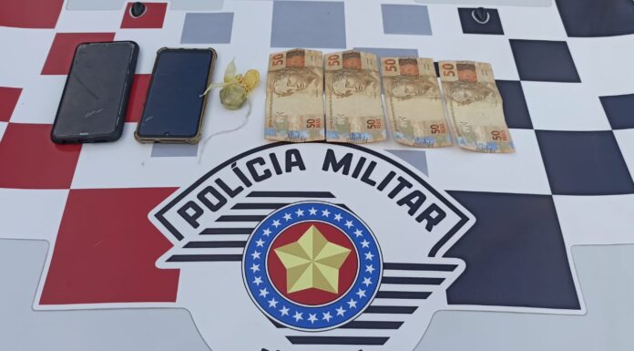 POLÍCIA MILITAR PRENDE HOMEM APÓS DENUNCIA DE TRÁFICO DE DROGAS EM TUPI PAULISTA CEDIDA