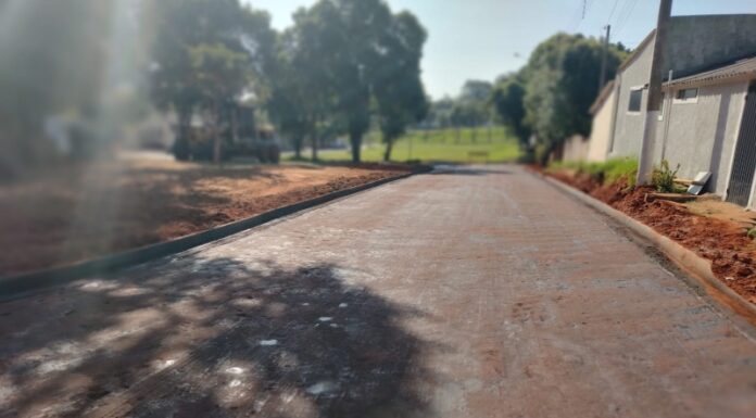 Viela dos Namorados está pronta para ser pavimentada Cedida Assessoria