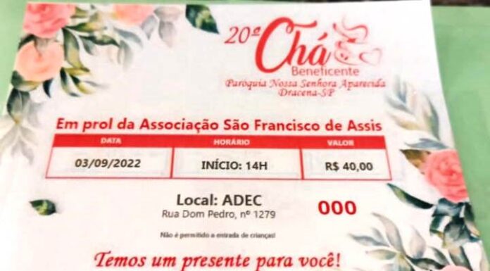 Paróquia Nossa Senhora Aparecida realiza Chá Beneficente Reprodução Facebook