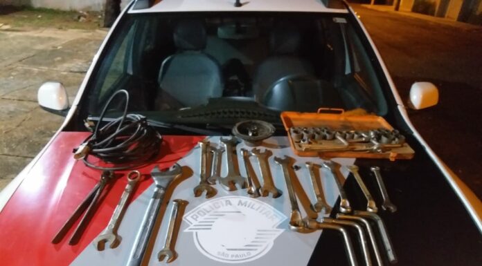 Flagrado com ferramentas homem é preso em flagrante de furto pela Polícia Militar Cedida Polícia Militar