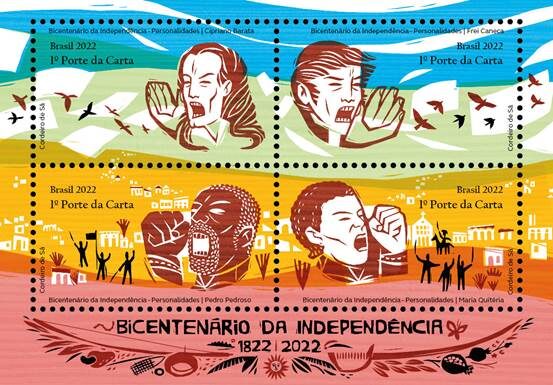 Bicentenário da Independência – Selos postais homenageiam personalidades históricas