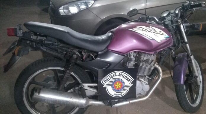 Polícia Militar em Dracena localiza moto furtada e devolve ao proprietário