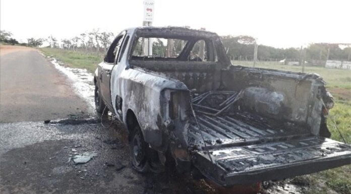 Ocorrência de incêndio á veículo é registrada em Panorama pela Polícia Militar