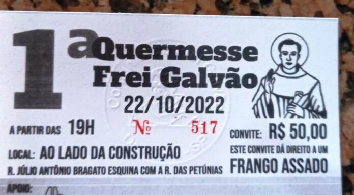 Quermesse Frei Galvão será neste sábado