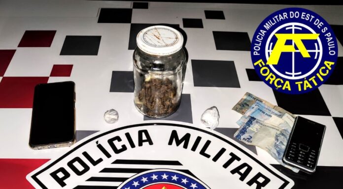 PM prende homem que iria vender droga em porta de escola em Dracena