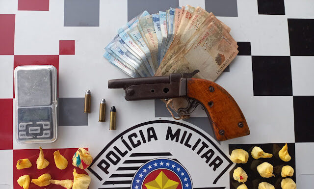 Homem é preso por tráfico e porte ilegal de arma em Panorama