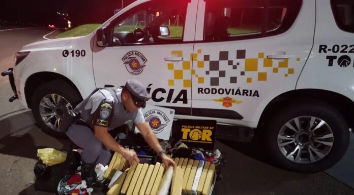 Homem é presocom mais de 30 kg de maconha, em Presidente Venceslau