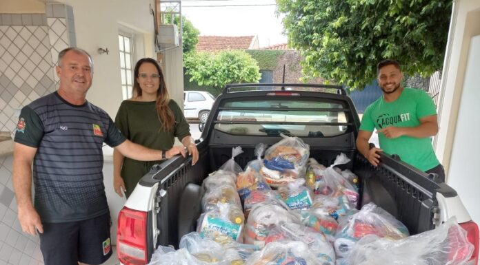Secretaria de Esportes repassa cestas básicas para o Desenvolvimento Social