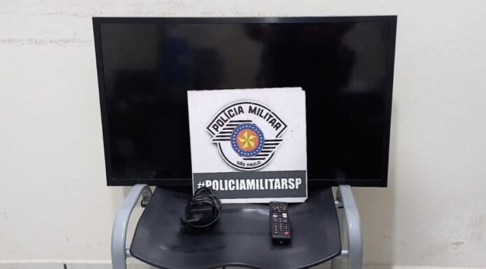 PM de Paulicéia prende autor, identifica receptadores e recupera televisão furtada