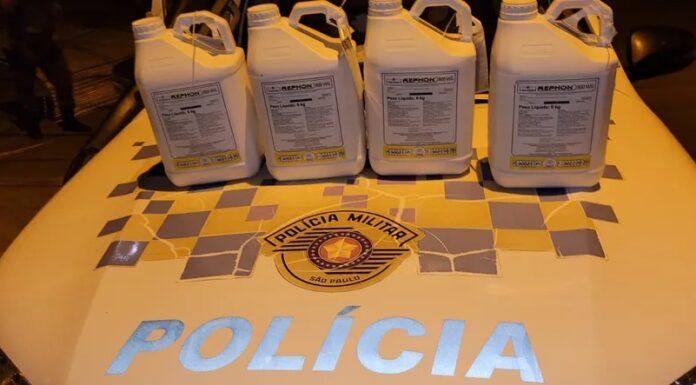 Homem é preso em Rosana acusado de furto de mais de R$ 30 mil em defensivos agrícolas