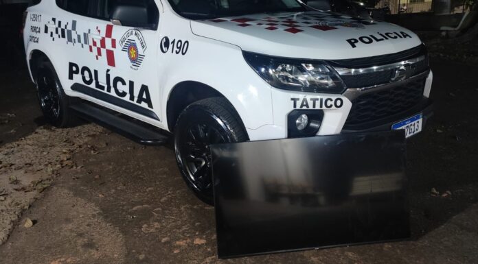 PM prende homem em Dracena e recupera televisão furtada
