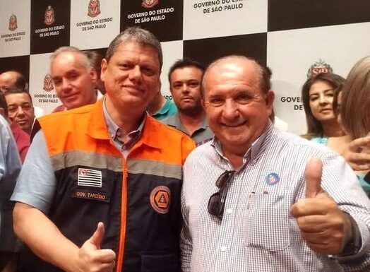 Prefeito Simonato participa de encontro com governador Tarcísio em busca de recursos para Paulicéia