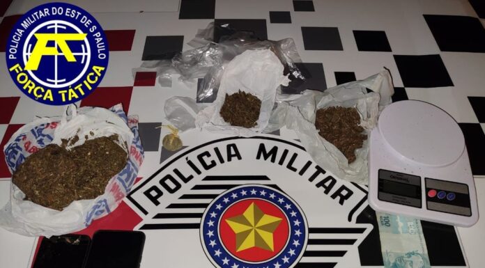 Polícia Militar prende dois acusados de tráfico de droga em Flórida Paulista