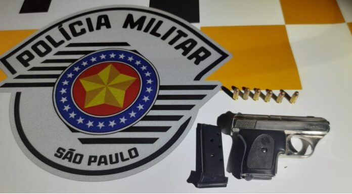Homem é preso por porte ilegal de arma de fogo na SP-563 em Dracena