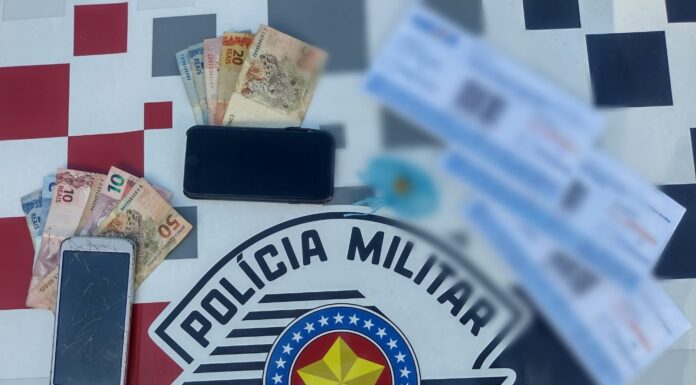 PM registra ocorrência de porte de entorpecente e apreende mais de R$ 4 mil em Osvaldo Cruz
