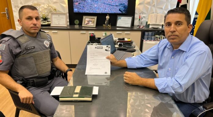 Prefeito dracenense trata segurança nas escolas com a Polícia