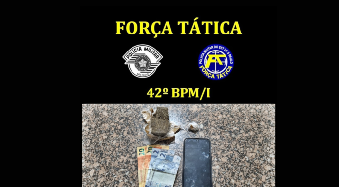 Polícia Militar prende homem por tráfico de drogas em Presidente Venceslau