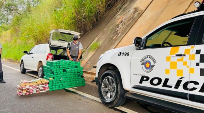 Polícia Rodoviária apreende mais de 330 quilos de maconha e prende homem em Pirapozinho