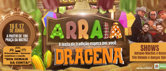 Arraiá Dracena 2023 será realizado nos dias 16 e 17 de junho