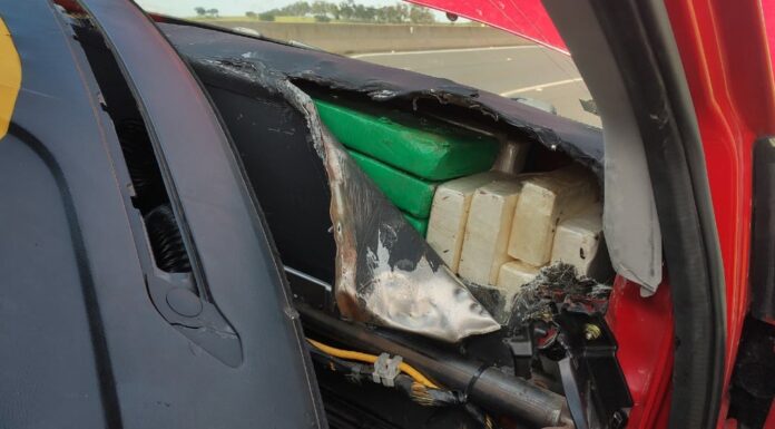 Polícia Rodoviária apreende quase 56 quilos de cocaína na SP-270 em Presidente Venceslau
