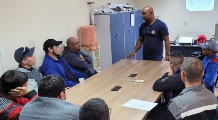 Servidores da EMDAEP passam por treinamento em altura