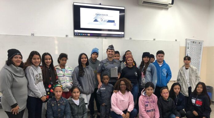 Eletiva em Santa Mercedes tem como tema a Polícia Militar
