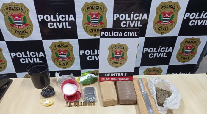 Polícia Civil apreende armas, drogas e dinheiro em imóvel utilizado como “ponto de tráfico de drogas” em Paulicéia