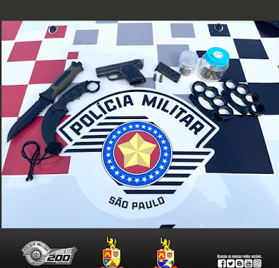 Polícia Militar apreende arma de fogo em Presidente Epitácio