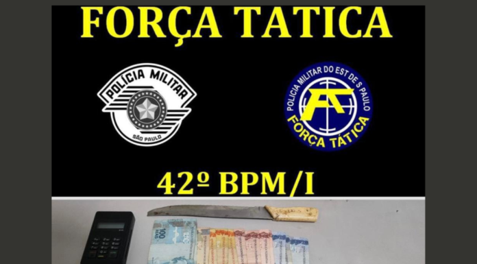 Em abordagem da PM suspeito é preso por tráfico em Presidente Epitácio