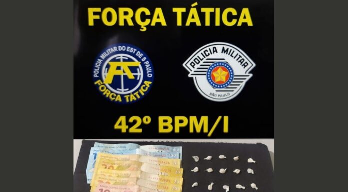 Homem é preso por tráfico após causar atropelamento durante fuga em Presidente Venceslau