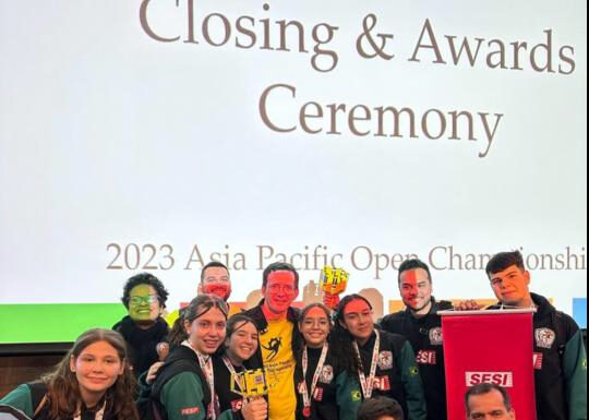 Equipe Robótica do Sesi de Osvaldo Cruz é campeã mundial na Austrália