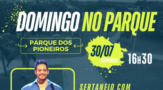 Domingo no Parque encerra a agenda cultural de julho em Adamantina