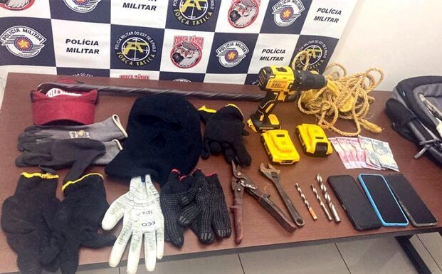 Polícia prende quadrilha em tentativa de furtar cofre de empresa em Bastos