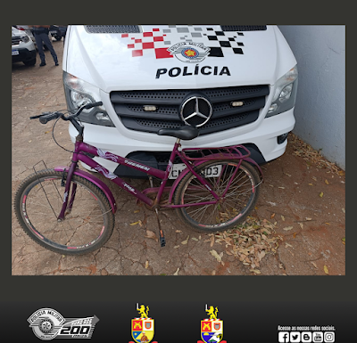 Homem furta bicicleta e acaba preso em Presidente Epitácio