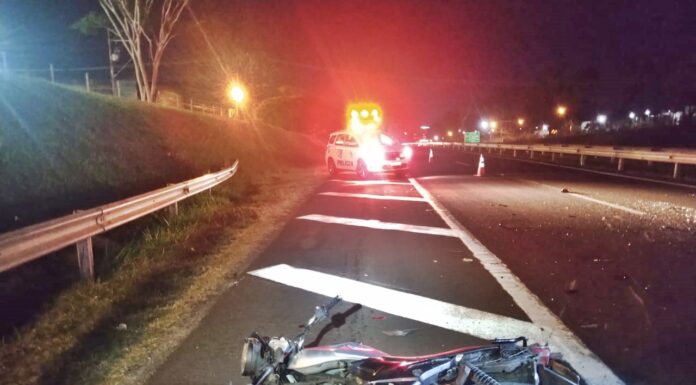 Motociclista de 38 anos morre em colisão traseira na SP-270 em Presidente Prudente
