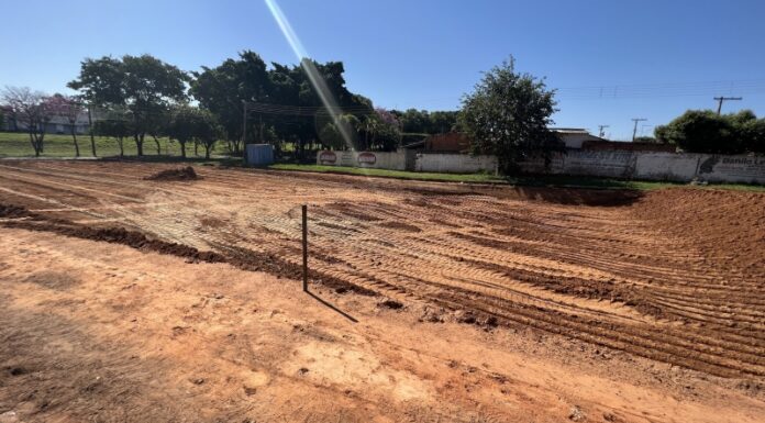Área que receberá a Praça de Uso Múltiplo no Parque Dracena começa a ser preparada