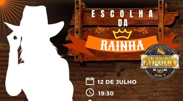 Escolha da Rainha da Fapidra será no próximo dia 12 na Praça da Matriz
