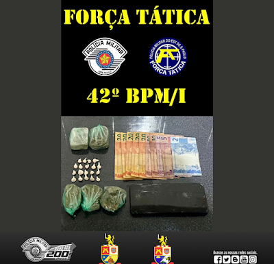 Homem é preso por tráfico ao tentar fuga em Presidente Epitácio