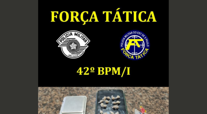 PM prende homem por tráfico de drogas em Presidente Venceslau