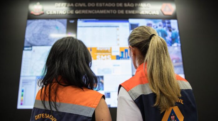 Defesa Civil alerta para fortes chuvas e rajadas de vento, no Estado de São Paulo
