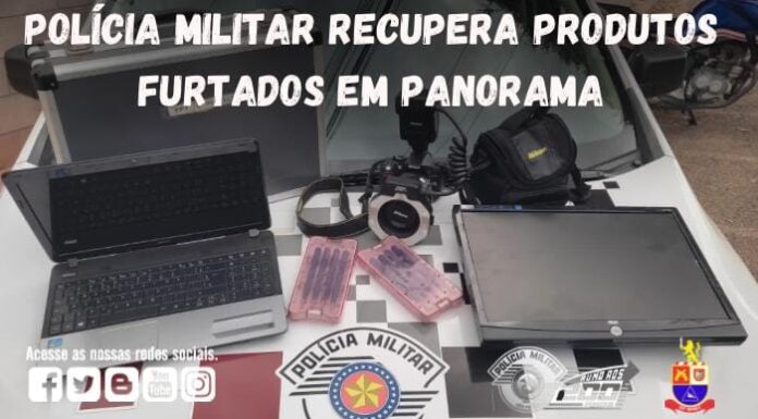 Objetos furtados de consultório odontológico em Panorama são recuperados pela PM