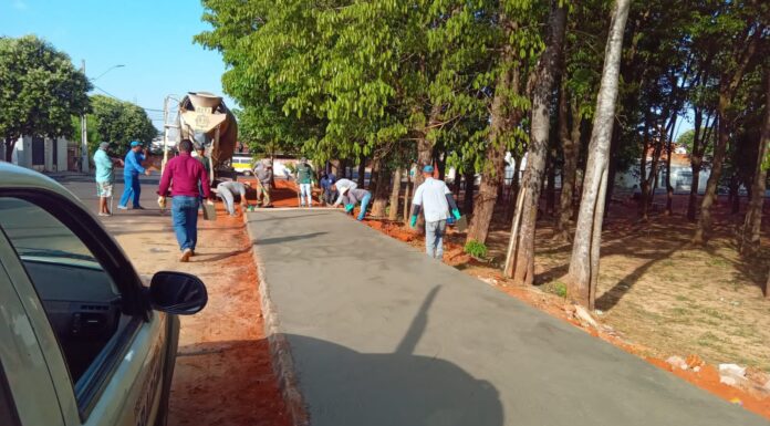 Parque do Bosque começa a receber calçamento