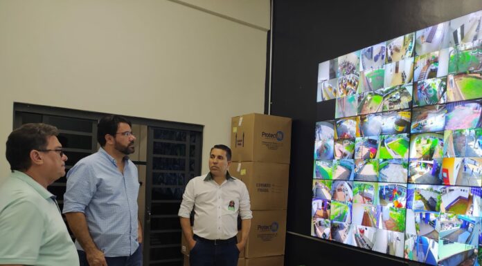Delegado de Polícia do MS visita sistema de câmeras de segurança da Prefeitura de DRACENA